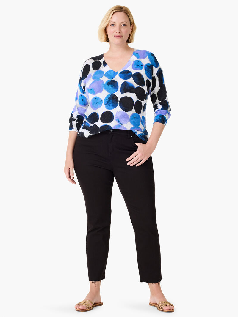 Woman Wears Midnight Dot Supersoft Sweater image number 1