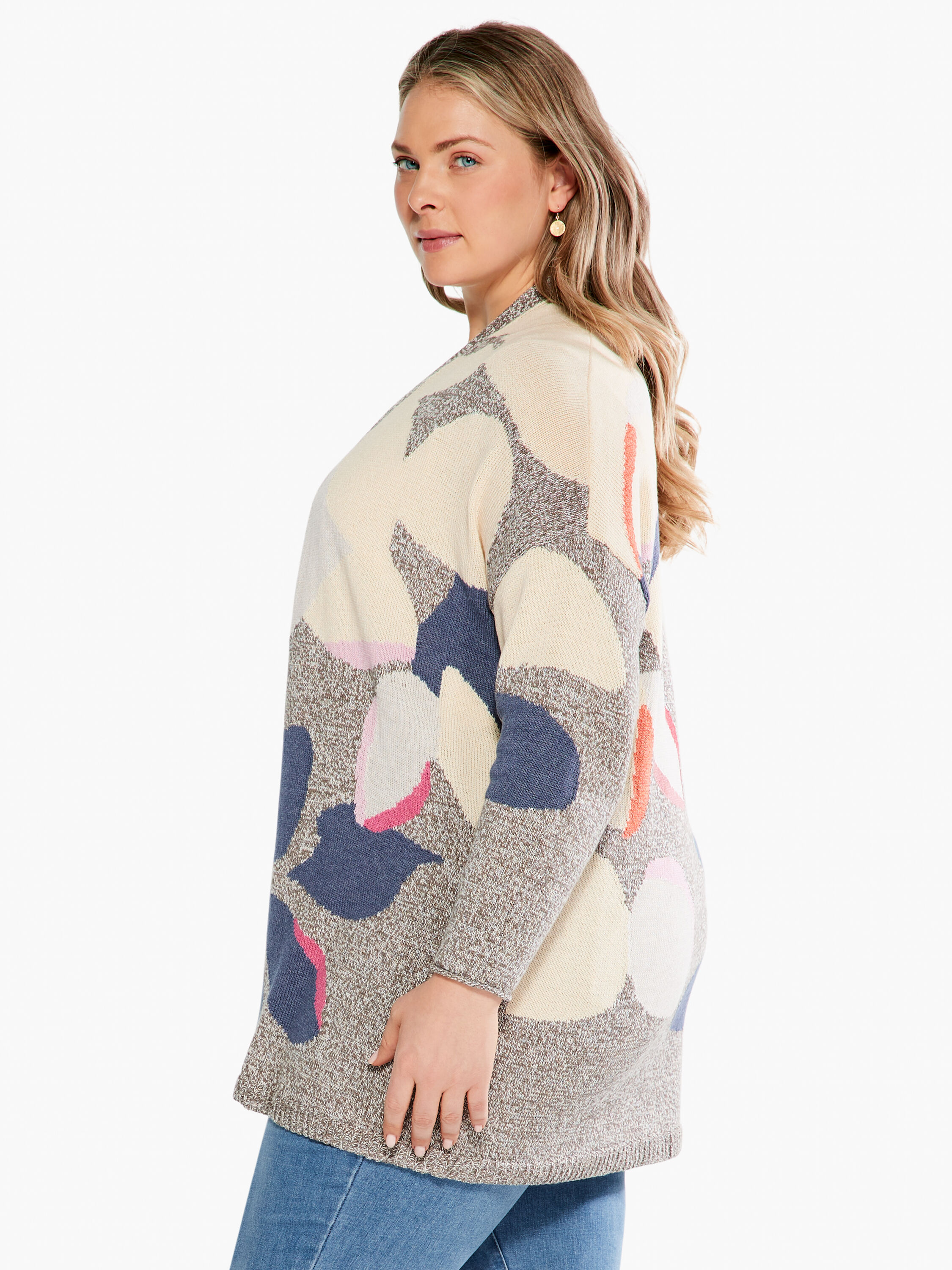 Petal cardigan top