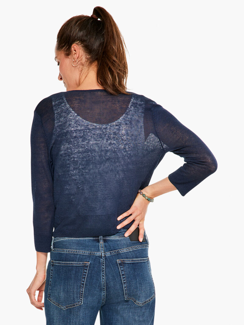 Woman Wears Easy Featherweight Cardigan image number 2