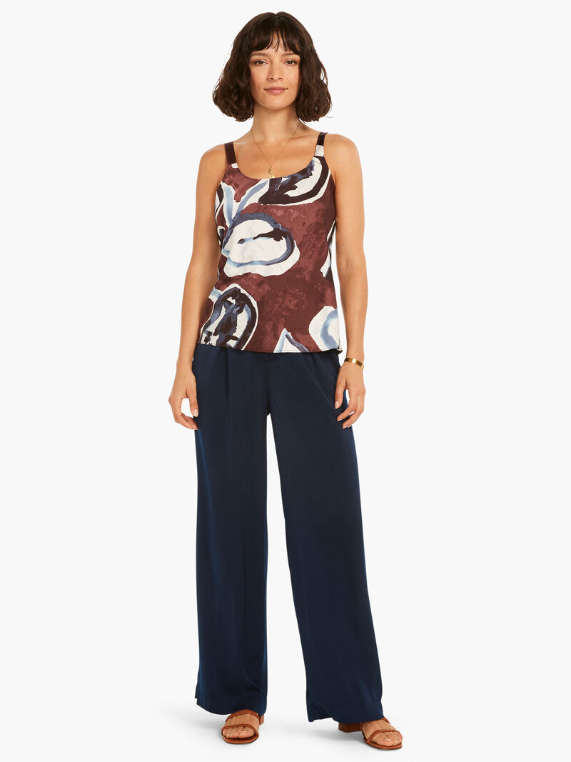 Woman Wears Watercolor Vines Tank image number 3