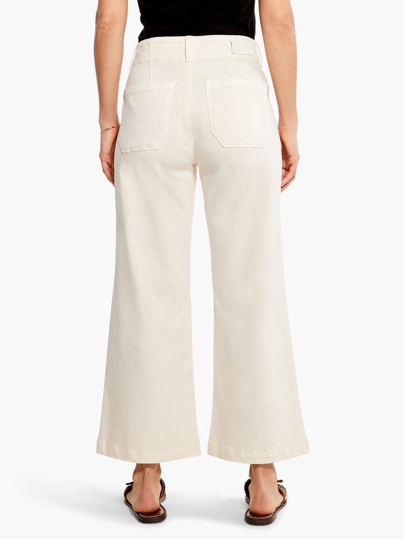 Woman Wears Paige - Brooklyn Crop image number 2
