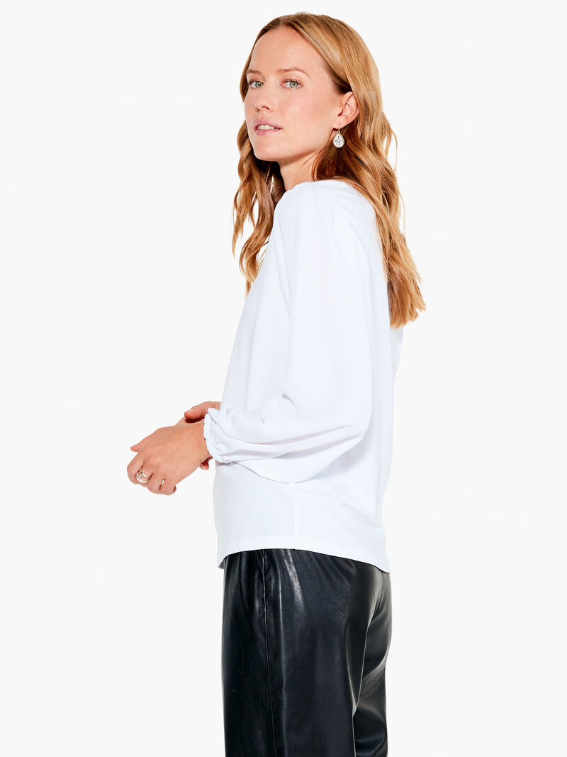 Woman Wears Statement Sleeve Top image number 2