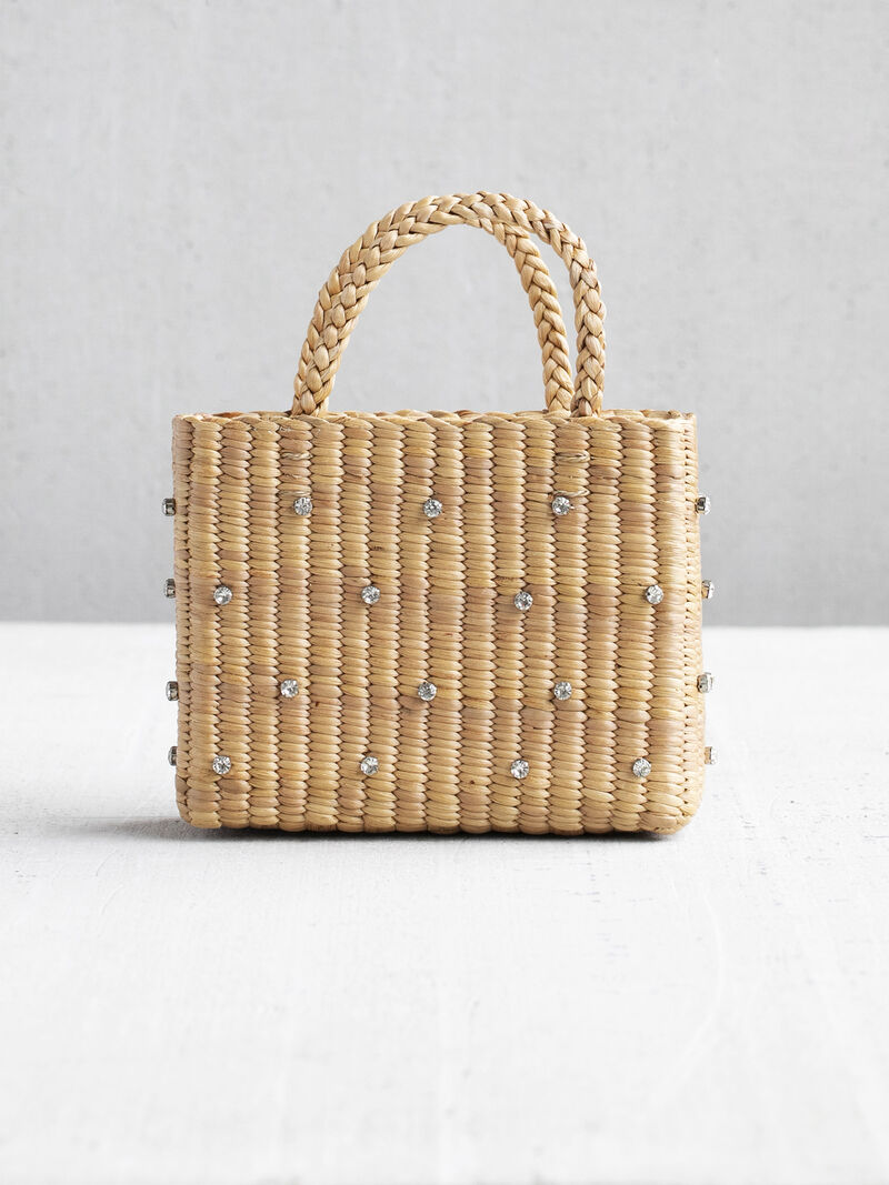Woman Wears Hat Attack Gemma Straw Handbag image number 0