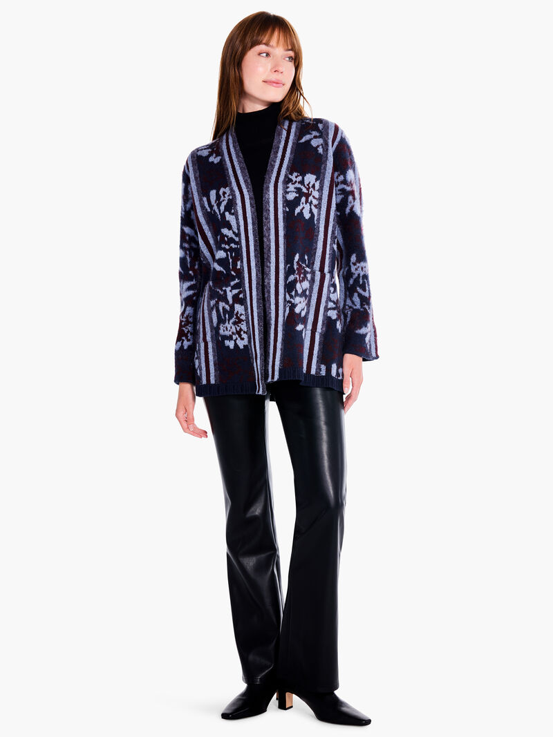 Woman Wears Moody Blooms Cardigan image number 3