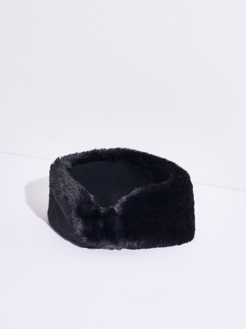 Woman Wears Amato - Faux Fur Headband image number 0