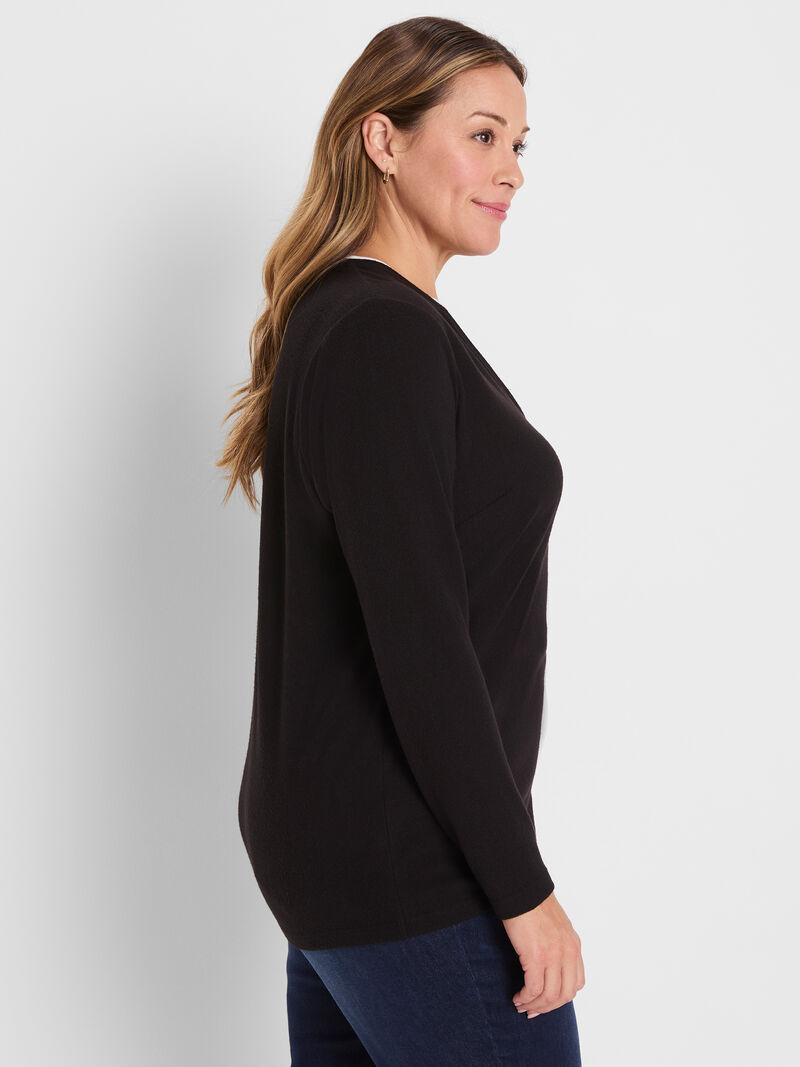 NZT Cozy Jersey Double Layer Split Neck Tee