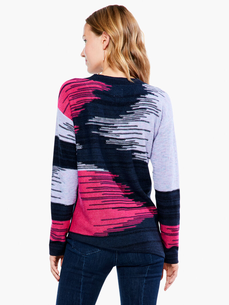 Woman Wears Vivid Vibes Sweater image number 2