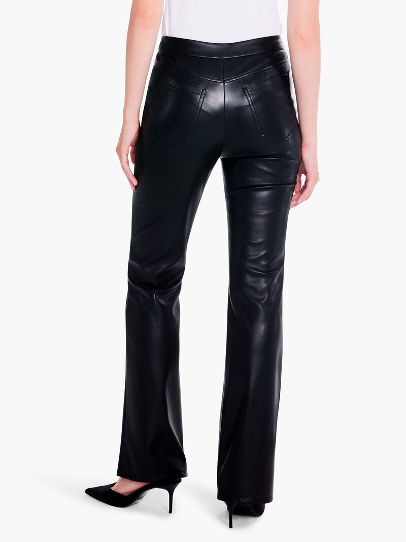 Woman Wears 31" Faux Leather Bootcut Pant image number 3