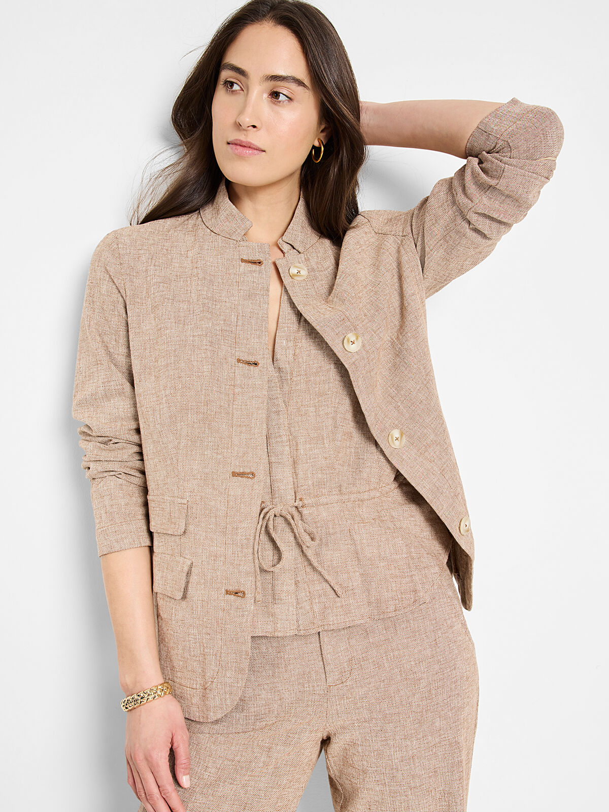 Linen Cotton Ava Blazer