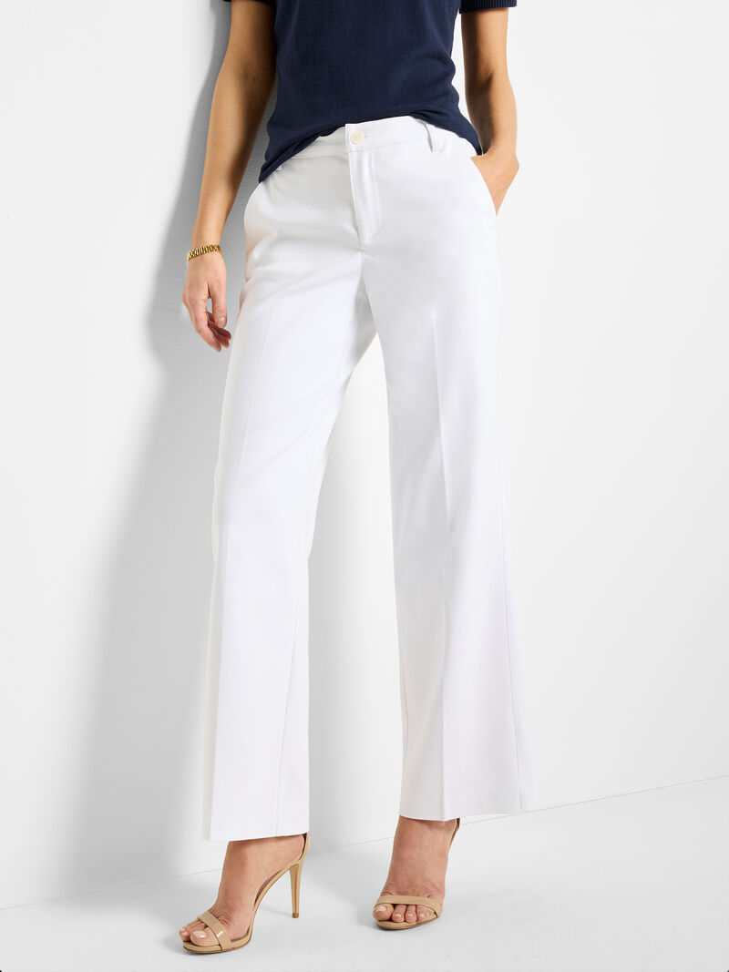 31" Seasonless Cotton Wide-Leg Trouser