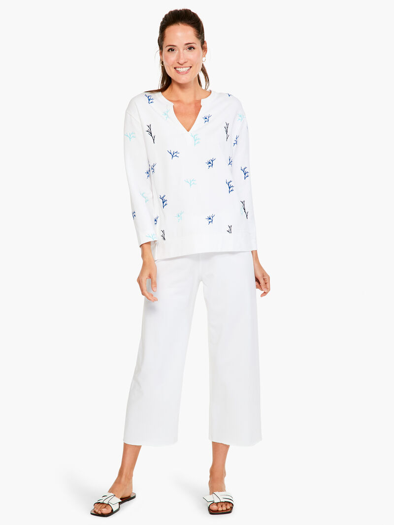 Woman Wears Coral Reef Terry Top image number 3