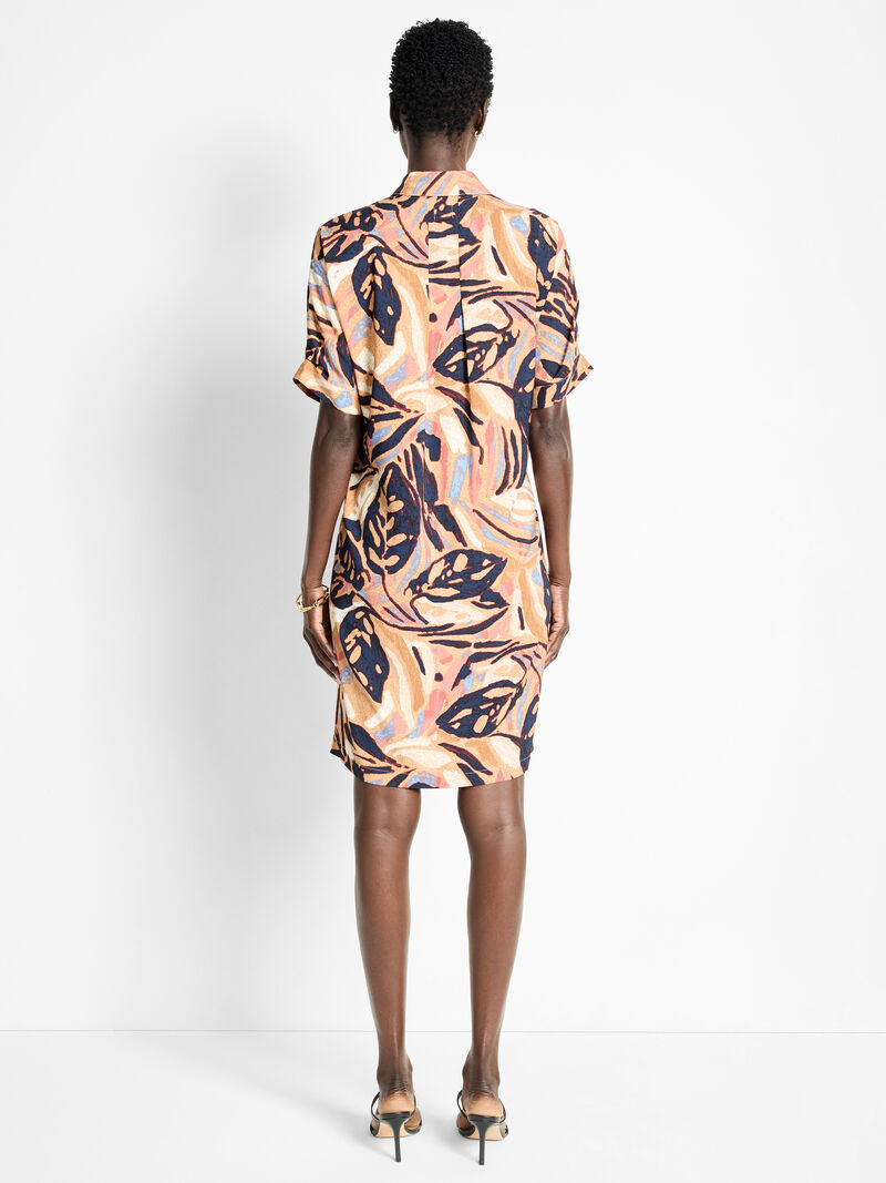 Woman Wears Terracotta Garden Devon Dress image number 3