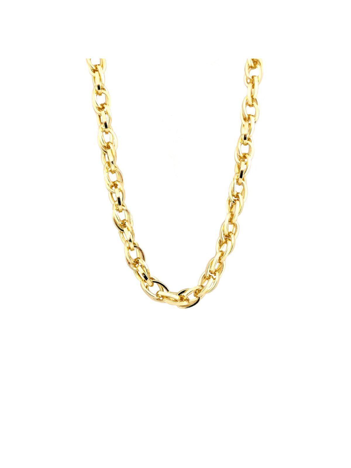 Marlyn Schiff Short Twisted Oval Link Necklace