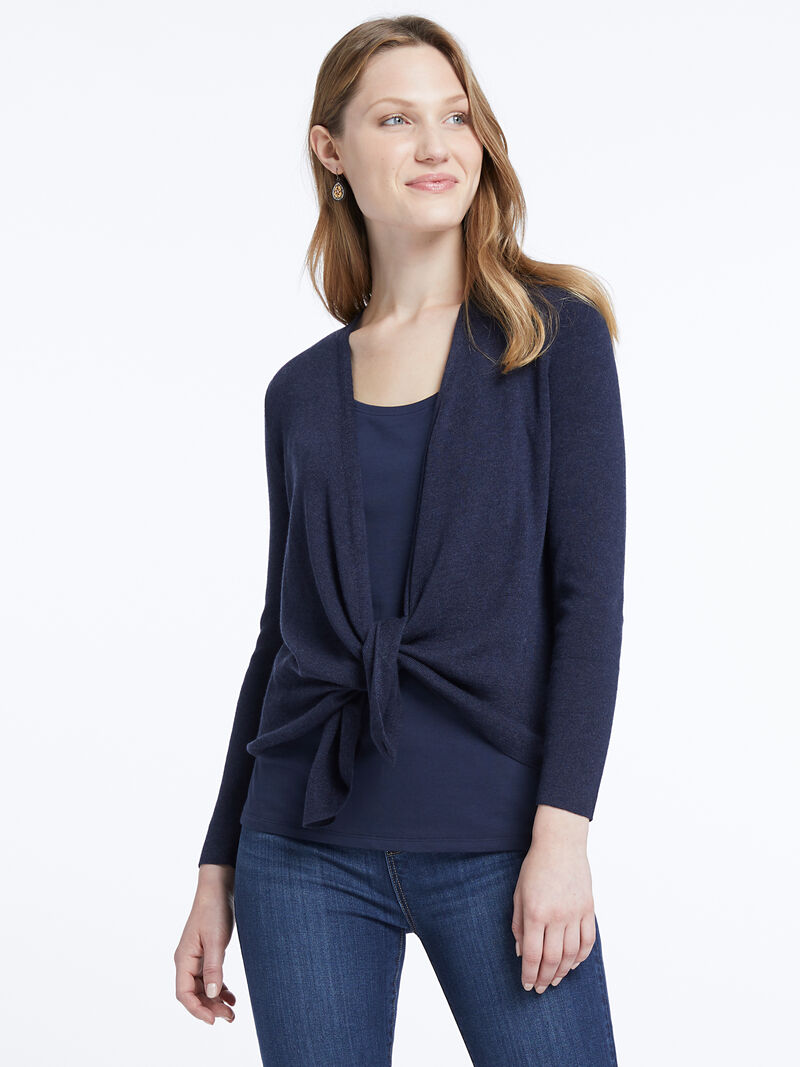 Woman Wears 4-Way Cardigan image number 1