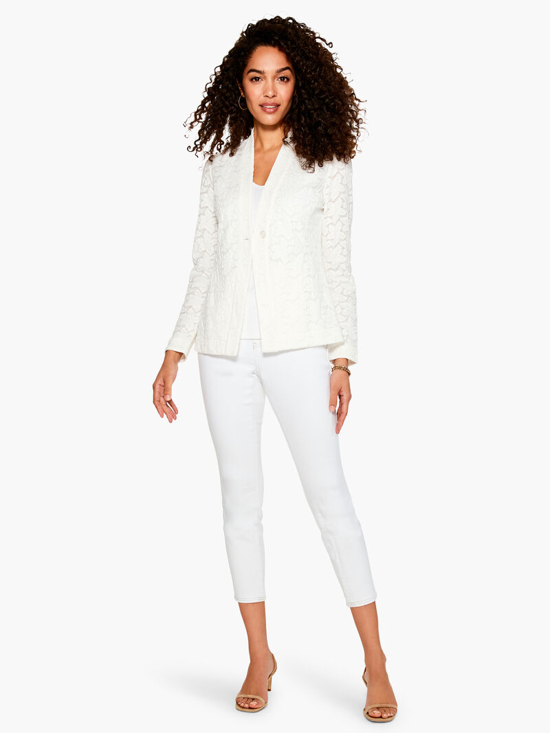 Woman Wears Petal Lace Jacket image number 3