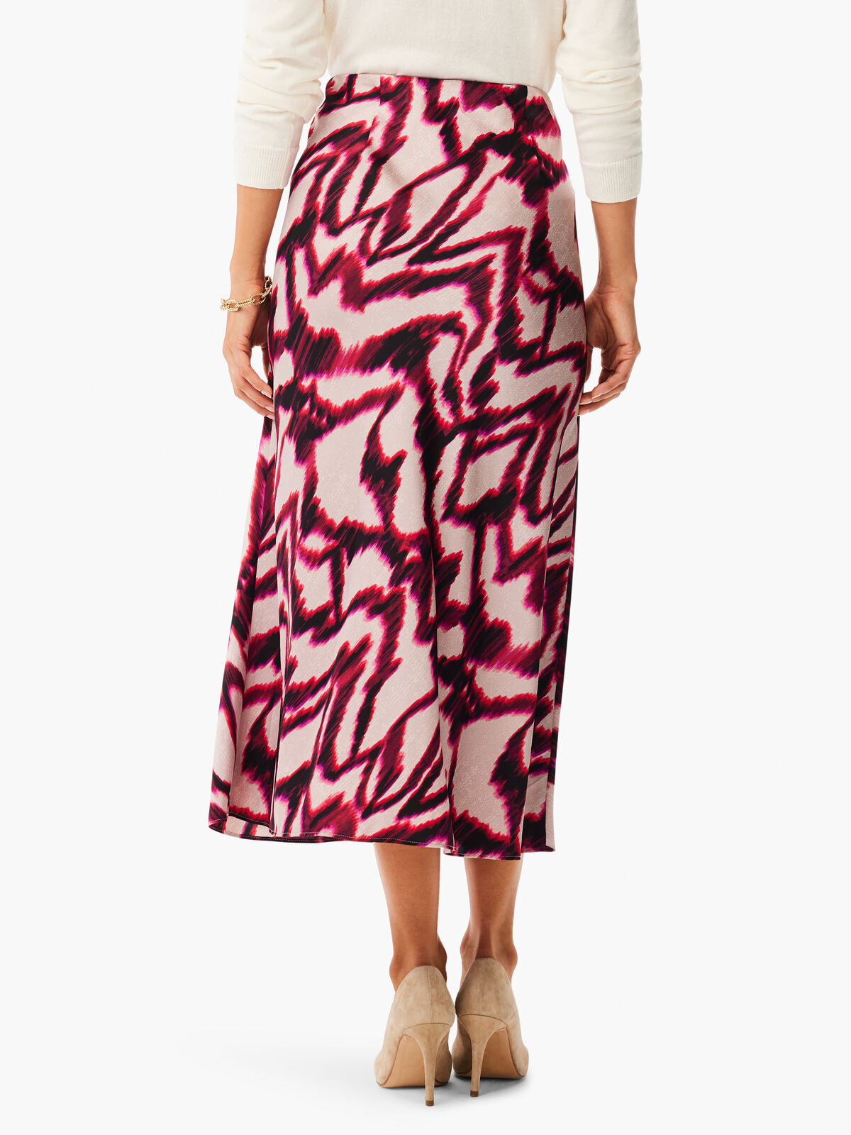 Blurred Ikat Skirt