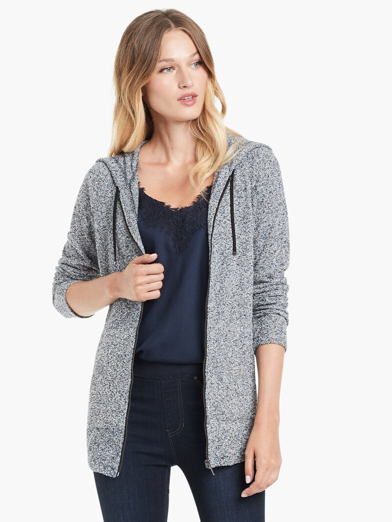 Woman Wears Keep It Cozy Zip Hoodie image number 1