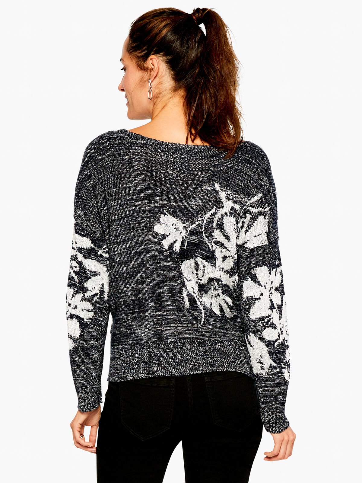 Shimmer Petals Sweater