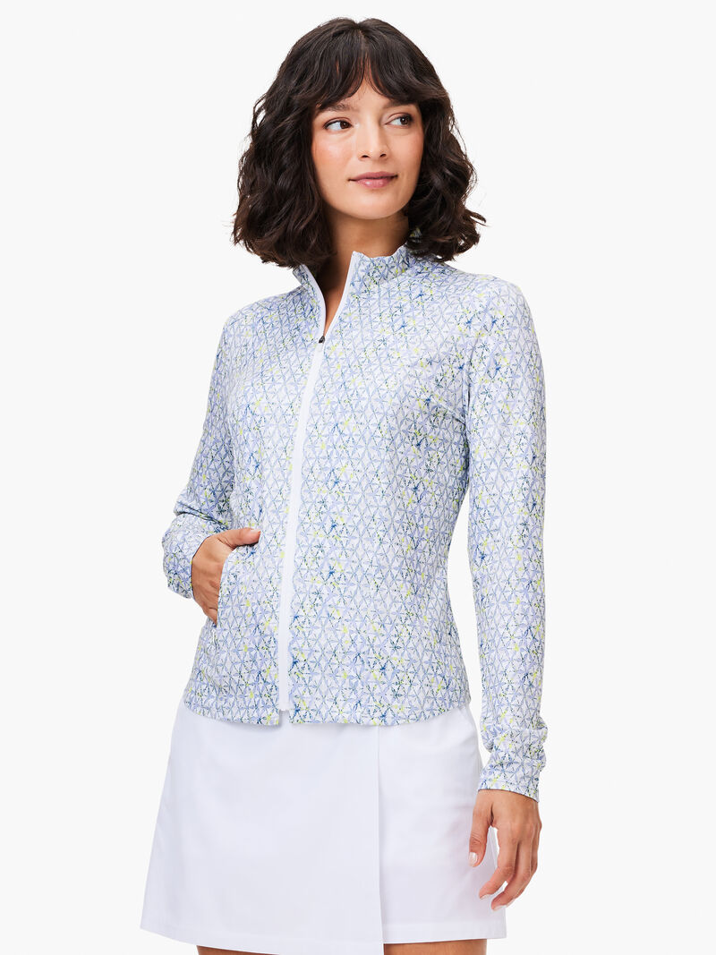 Woman Wears Abstract Kaleidoscope Flow Fit Jacket image number 0