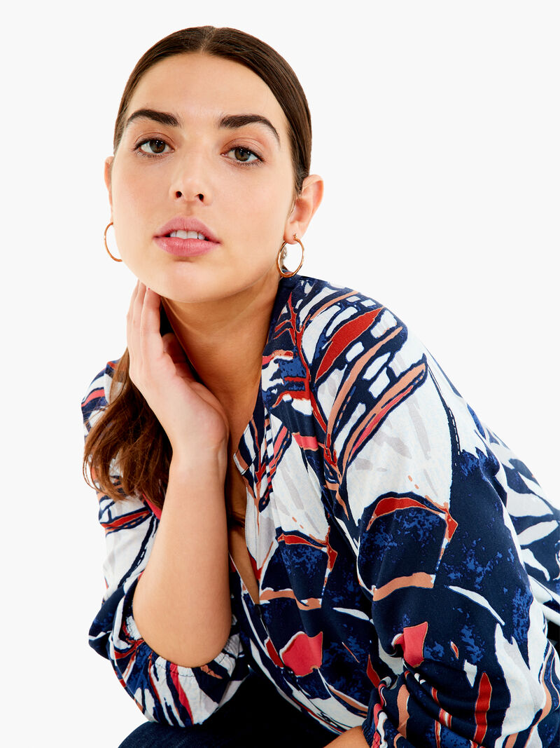 Woman Wears Seaside Shade Shirt image number 0