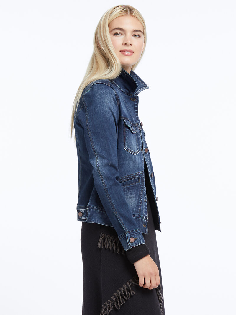 Woman Wears Liverpool - Denim Jacket image number 1