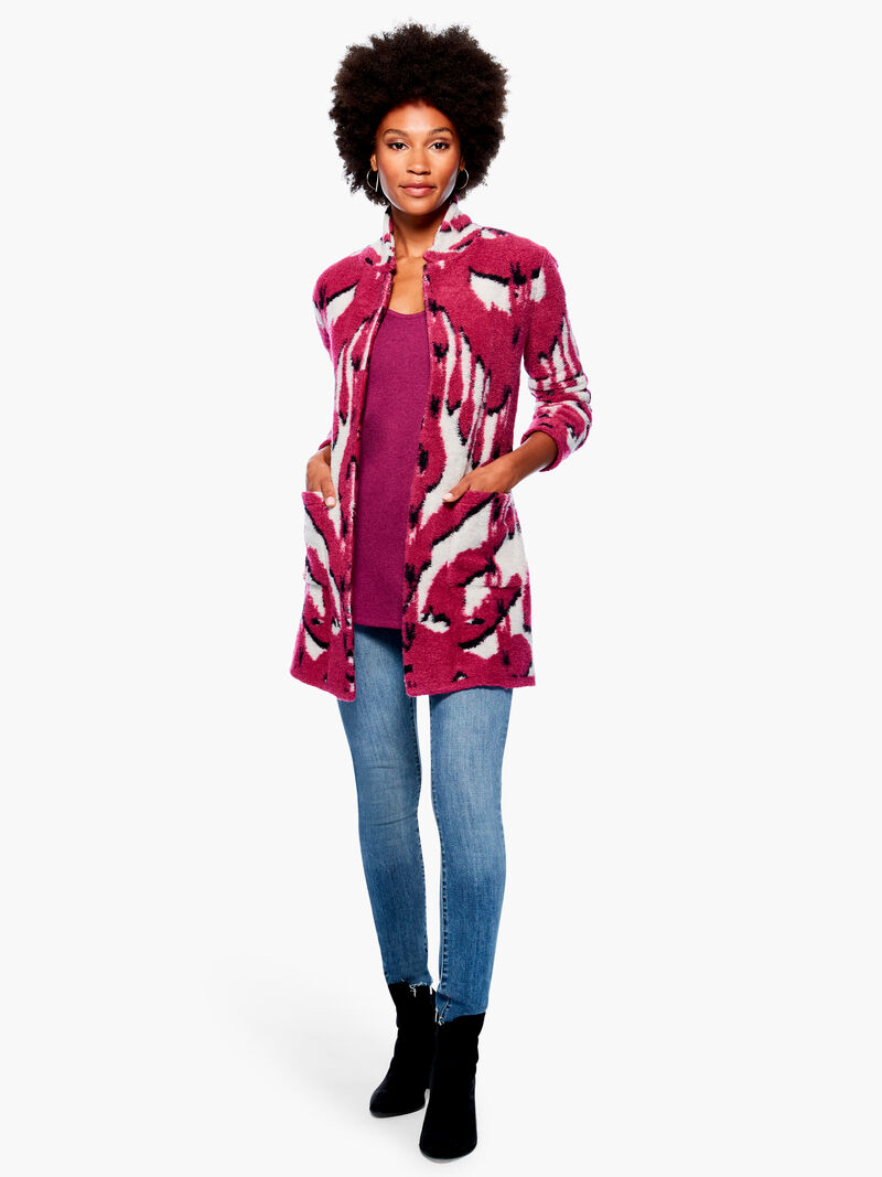 Woman Wears Vital V Neck Sweater image number 3