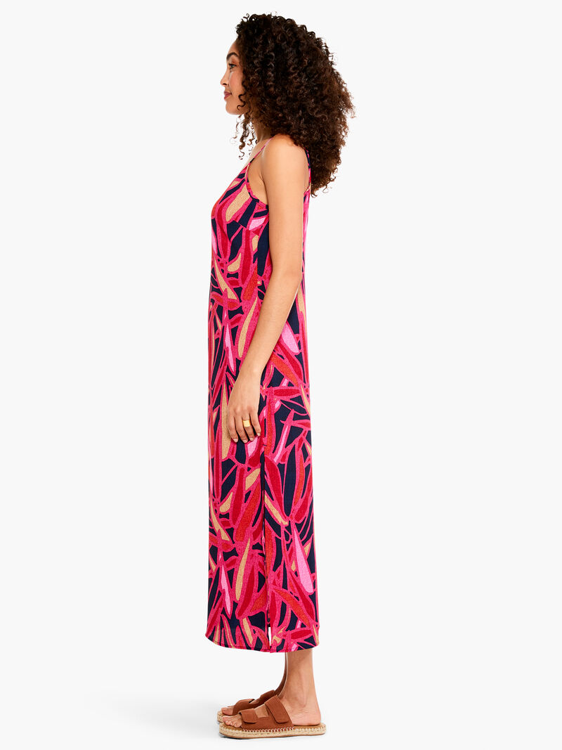 Woman Wears Sunset Jungle Slip Dress image number 1