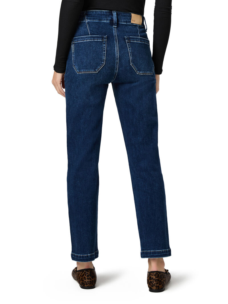Woman Wears Paige - Mayslie Straight Ankle Jean image number 2