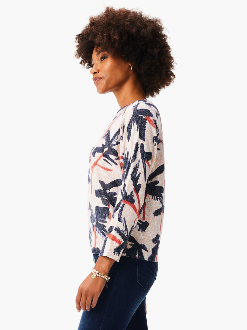 Woman Wears Painted Palms Sweater image number 1