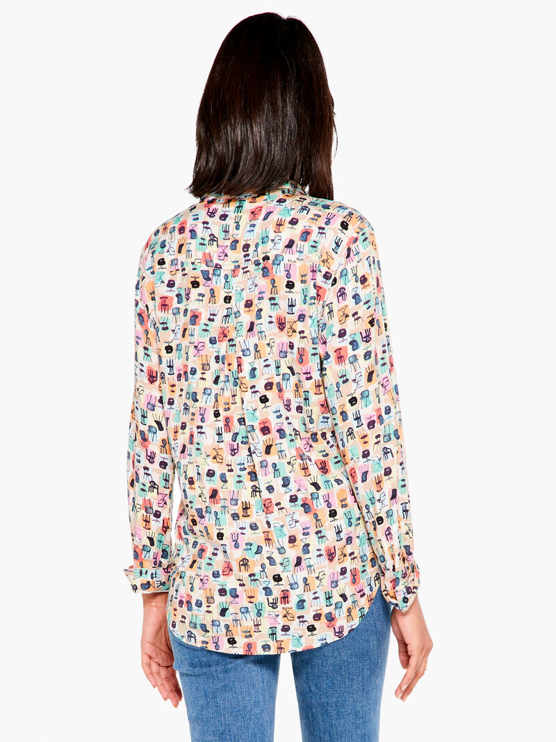 Woman Wears Have A Seat Live In Shirt image number 2