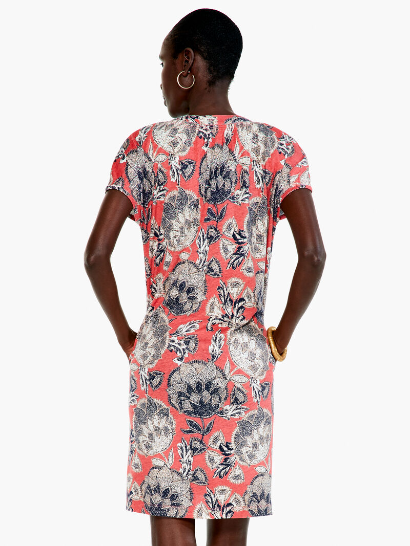 Woman Wears Island Petals Dress image number 2