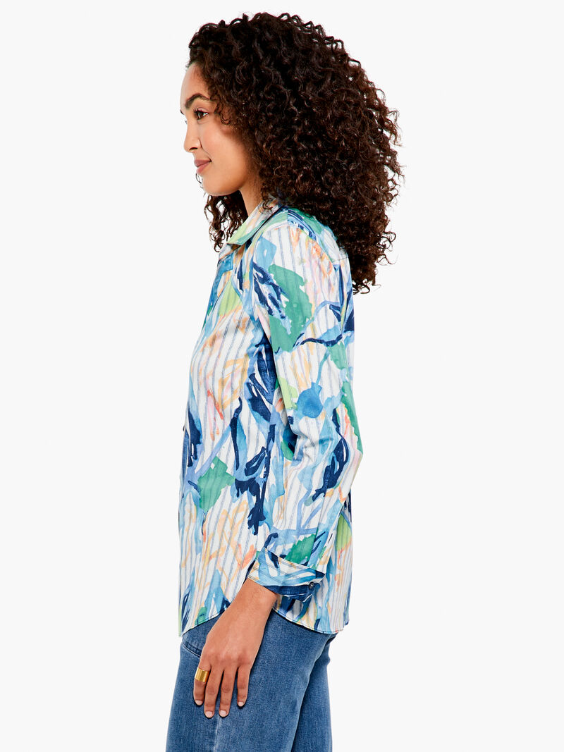 Woman Wears Scribble Vines Top image number 1