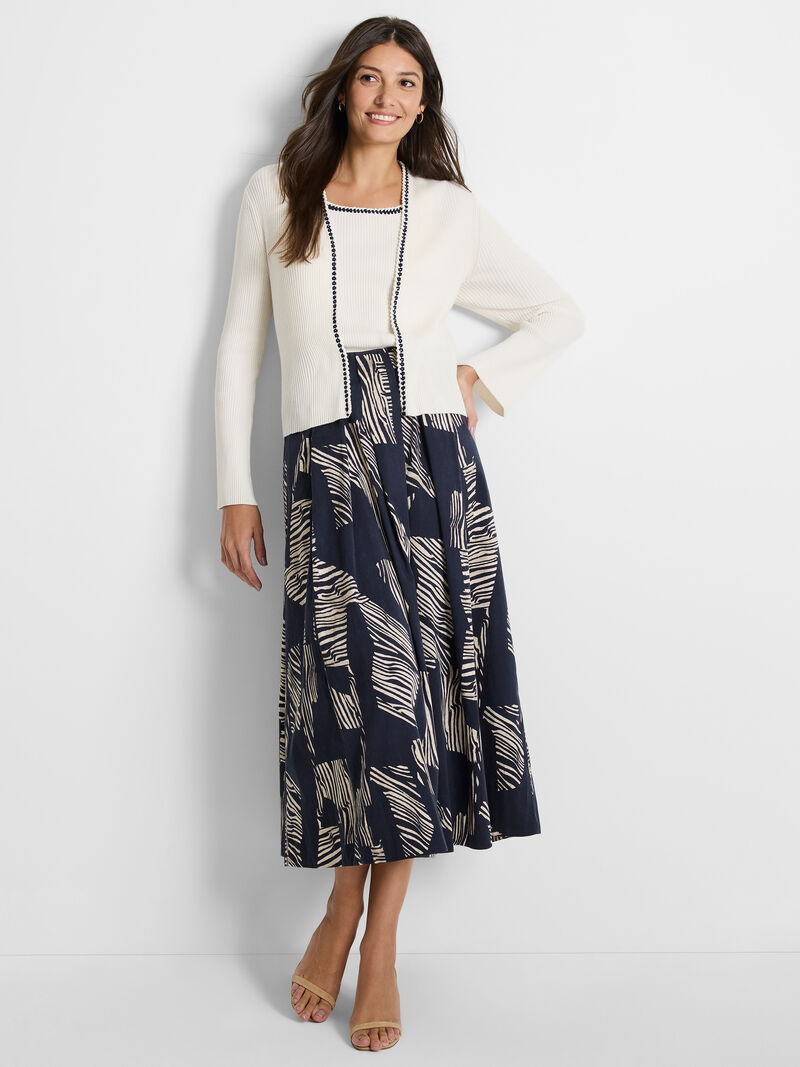 Woman Wears Trimmed Rib Tank image number 1