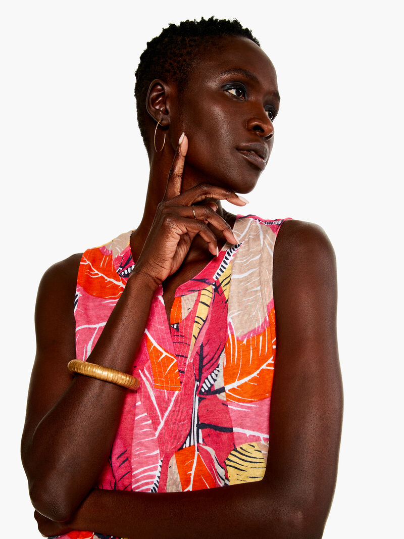Woman Wears Feather Leaves Dress image number 0