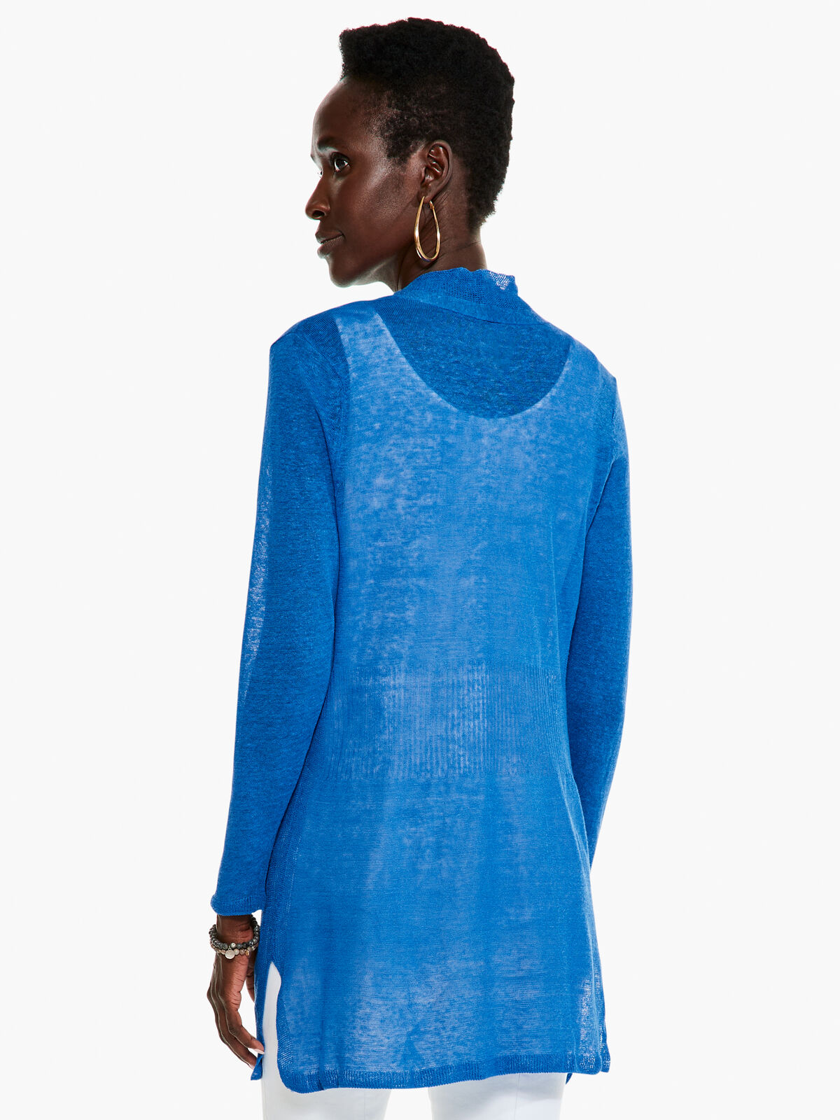 Lightweight Long Back of the Chair Cardigan