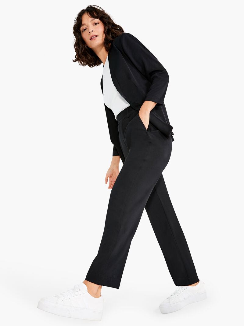 Woman Wears Smart Look Relaxed Trouser image number 4