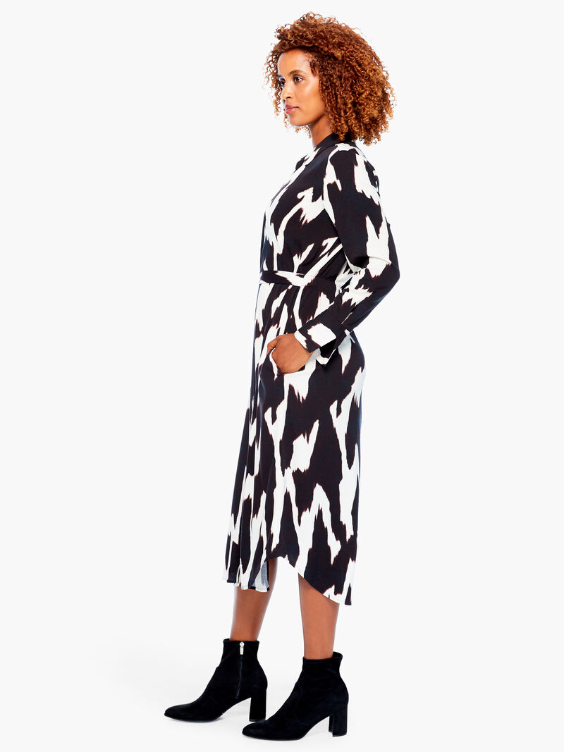 Woman Wears Monochrome Mood Live In Dress image number 1