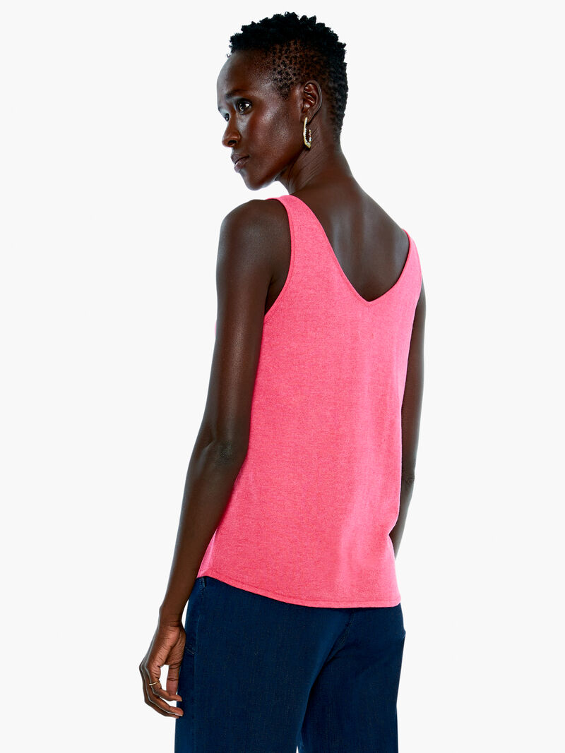 Woman Wears Angled Vital V Tank image number 2