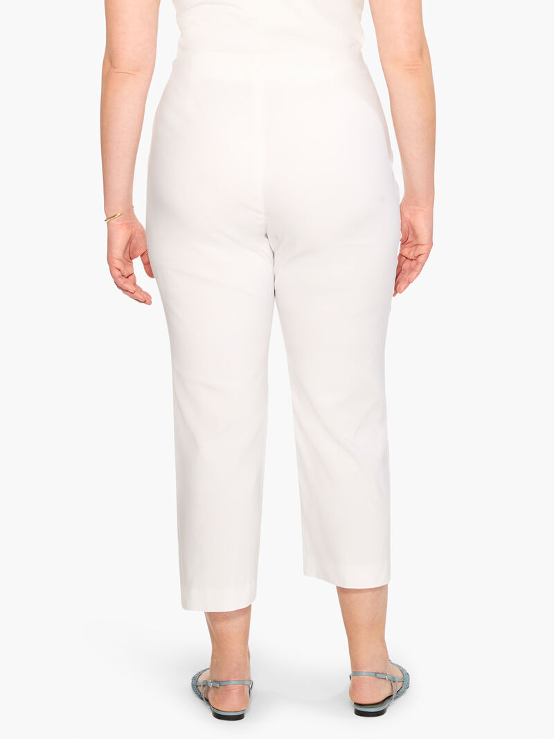 Woman Wears Polished Wonderstretch Wide-Leg Crop Pant image number 3