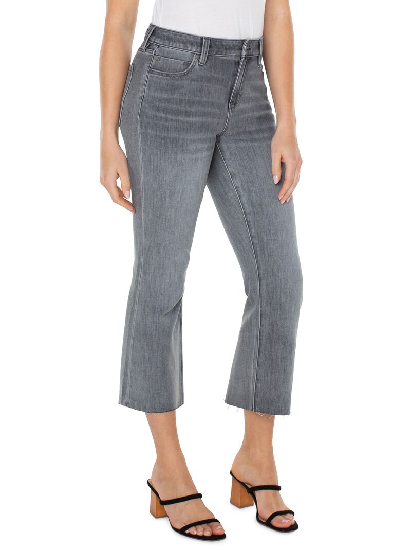 Liverpool - Hannah Cropped Flare With Cut Hem
