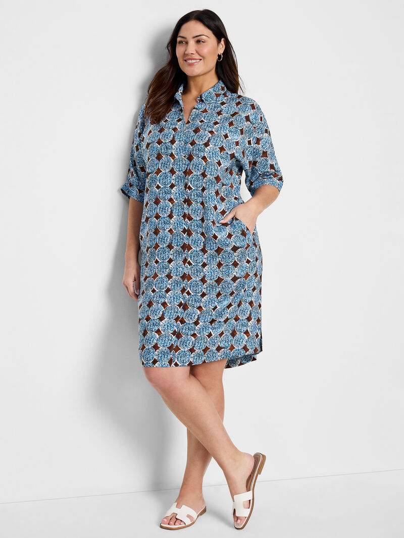 Woman Wears Sand Dollar Devon Dress image number 0