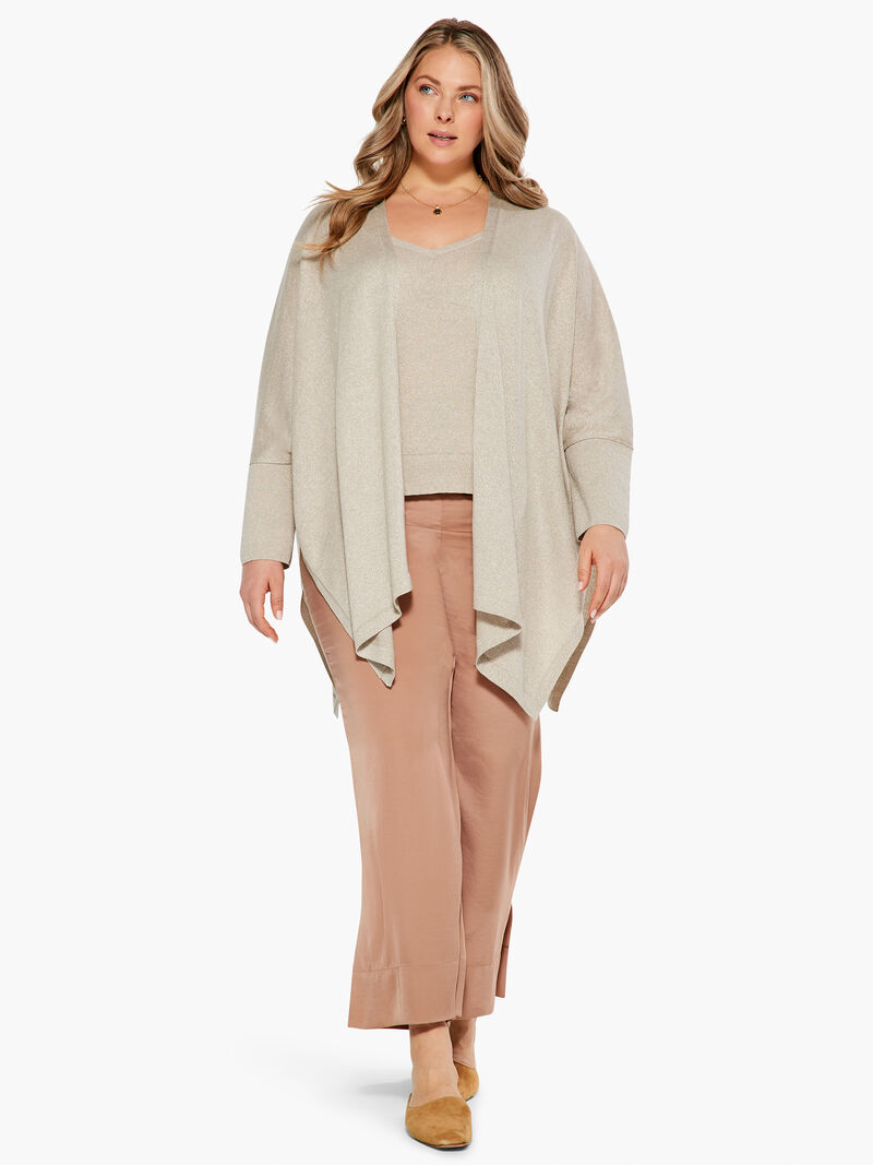 Woman Wears Soft Drape Wide-Leg Pant image number 3
