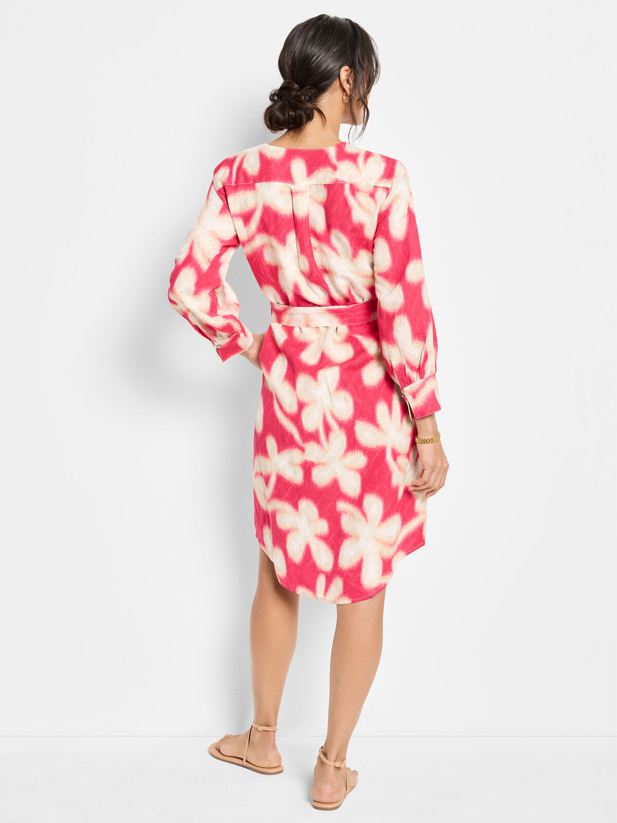 Glowing Flower Blouse Dress