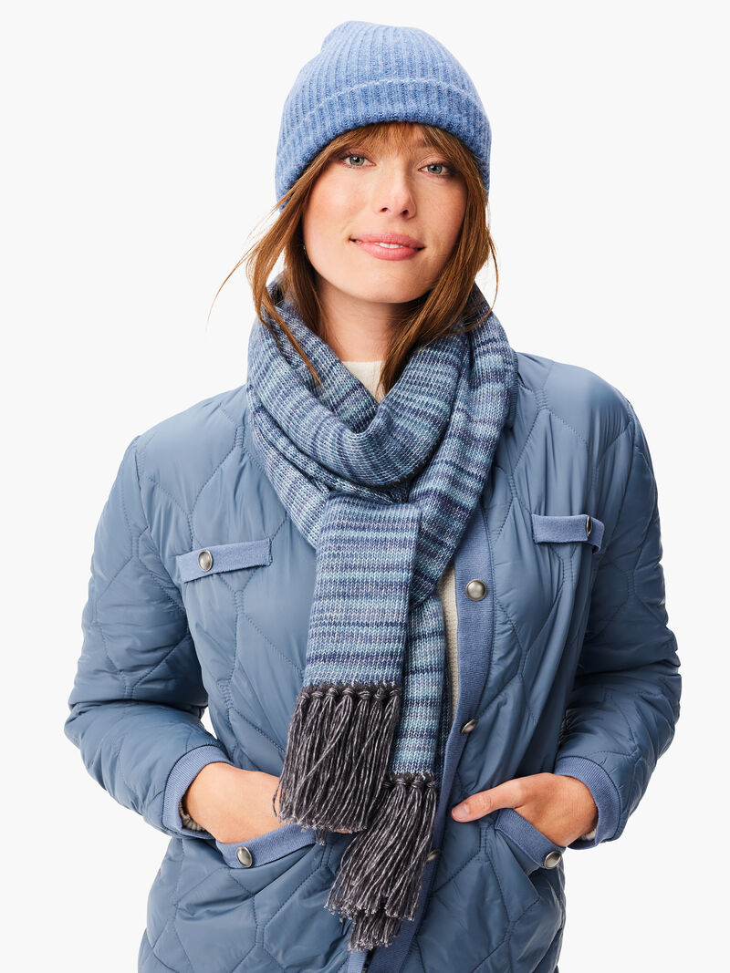 Woman Wears Spacedye Fringe Scarf image number 0