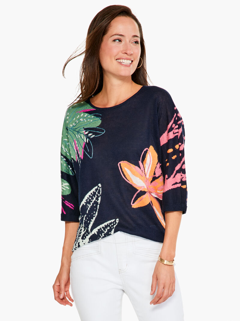 Woman Wears Evening Garden Sweater image number 0