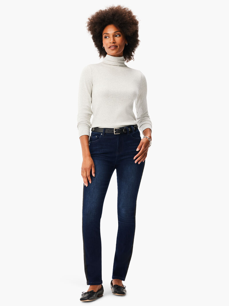 Woman Wears High Neck Perfect Rib Top image number 3