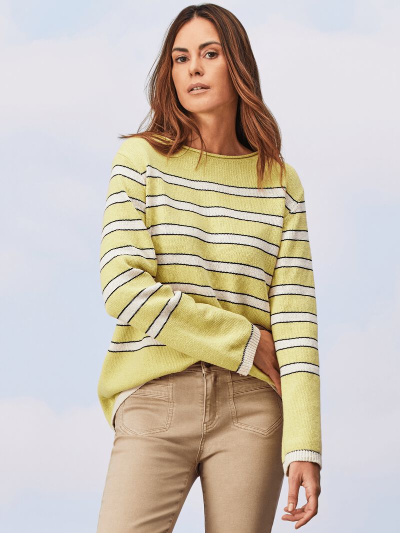 Woman Wears Skyline Sweater image number 0