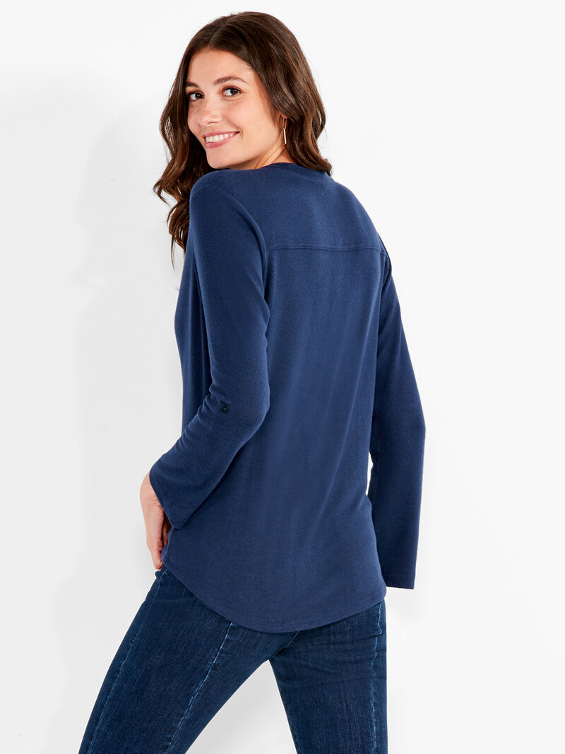 Woman Wears NZT Sweet Dreams Convertible Sleeve Shirt image number 2