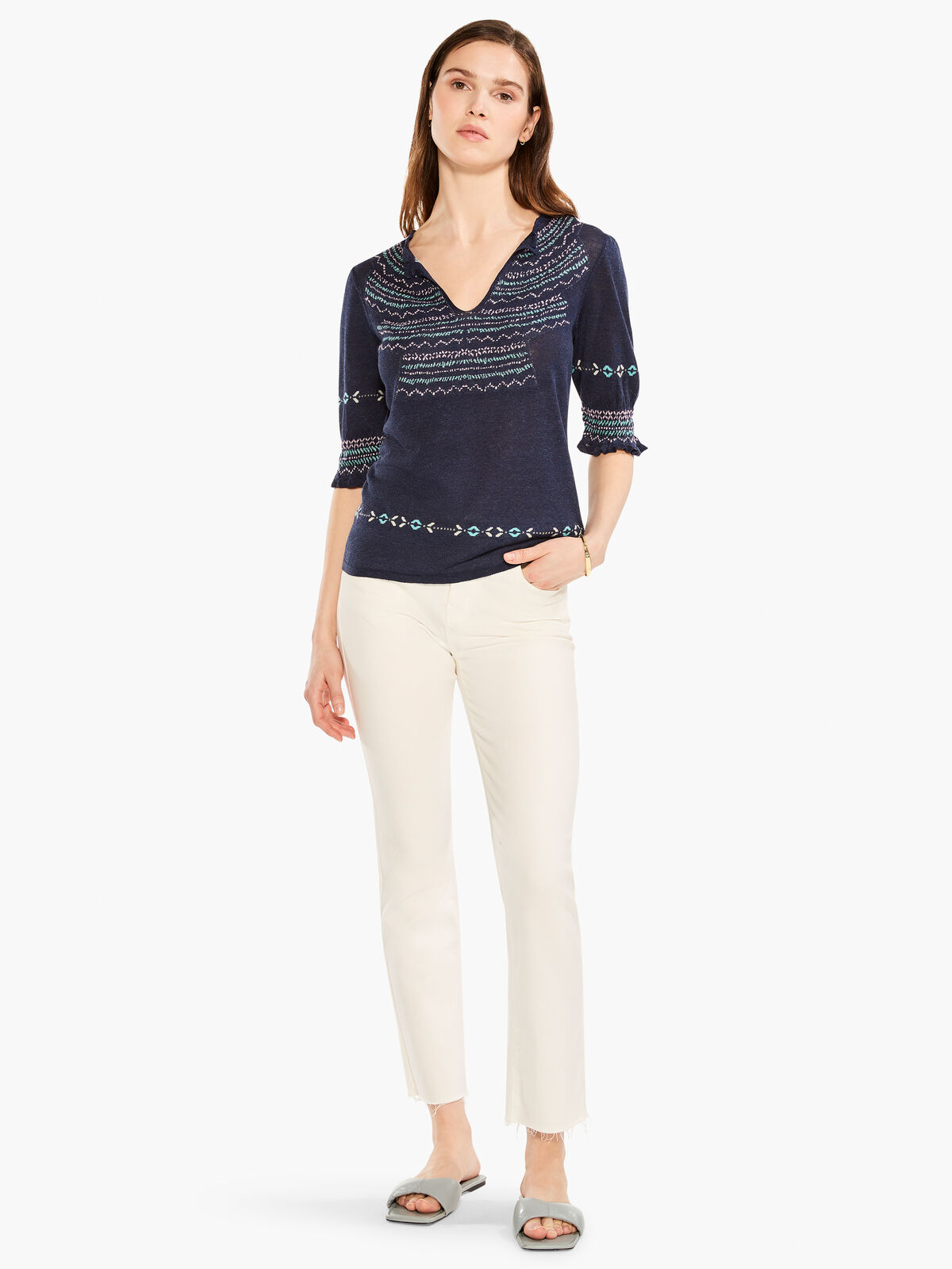 Intarsia Stitches Sweater