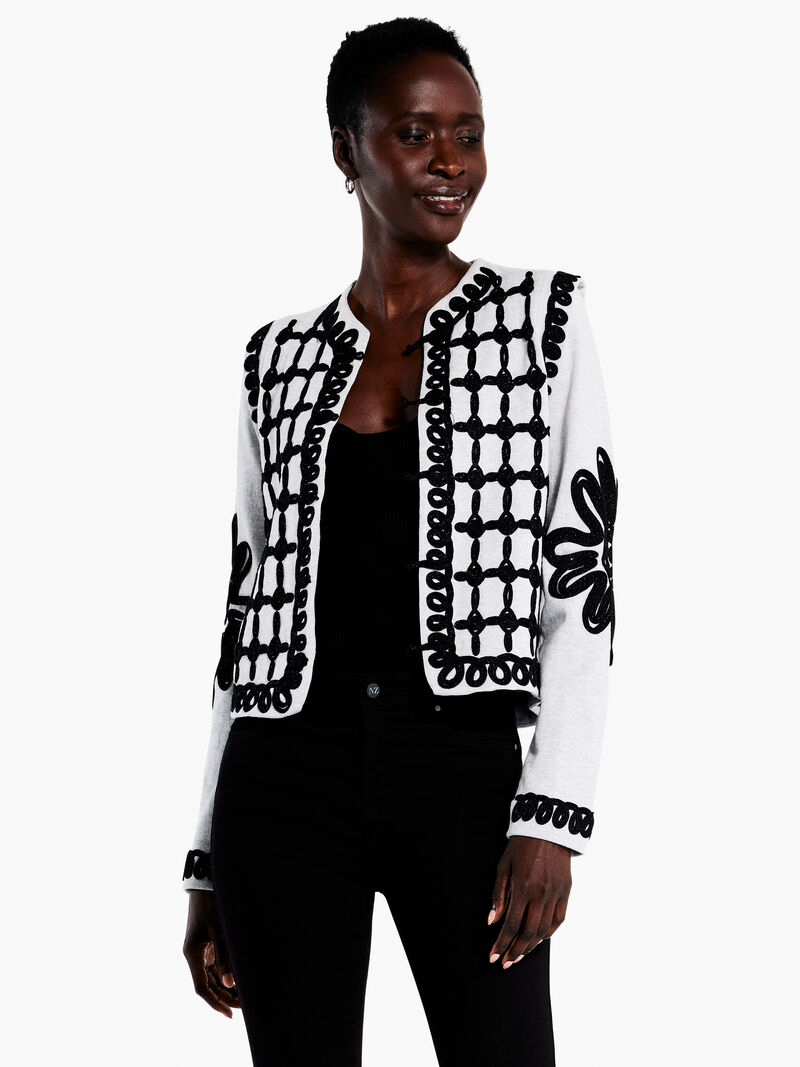
                    Romantic Soutache Knit Jacket